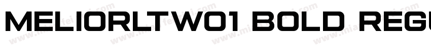 MeliorLTW01 Bold Regular字体转换